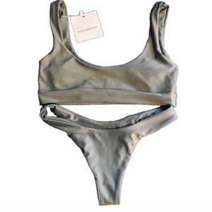 Zaful Army Green Bikini